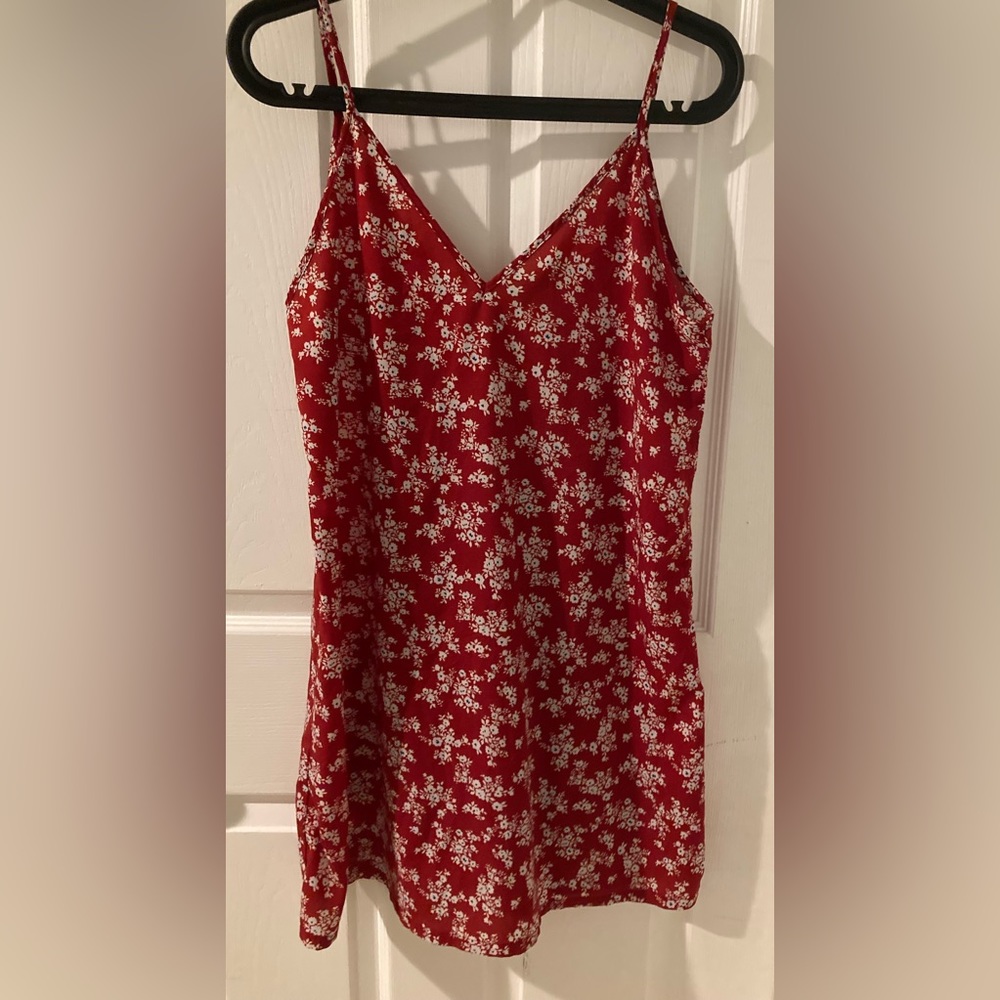 Shein Red Slip Dress M Red